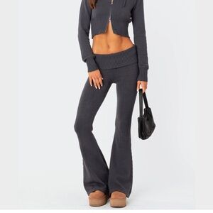 Edikted knit fold over pant